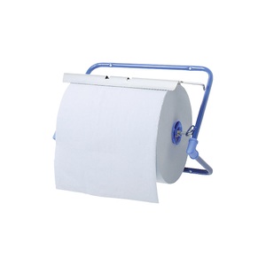 undefined, Abroller für Putz- und Wischrollen, HxBxT 375 x 405 x 265 mm, mit Wandhalterung, blau, Wandabroller für Putz- und Wischrollen, mit Abreißschiene, blau, ab 10 Stk