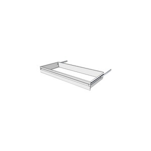 undefined, Schublade für Regal-Schranksystem Höhe 100 mm für Regaltiefe 400 mm, 