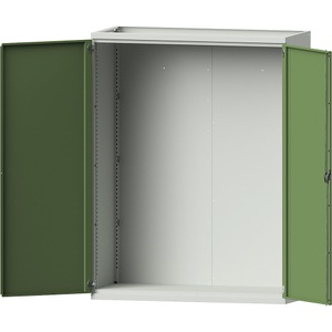 EUROKRAFTpro, EUROKRAFTpro Schwerlastschrank JUMBO aus Stahlblech, Leerschrank ohne Mitteltrennwand, lichtgrau/resedagrün, eurokraft pro Schwerlastschrank JUMBO aus Stahlblech, Leerschrank ohne Mitteltrennwand, lichtgrau/resedagrün