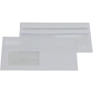undefined, Briefumschlag, mit Fenster, Selbstklebeverschluss, VE 1000 Stk, Format DIN lang, ratioform Briefumschlag, DIN lang, mit Fenster, Selbstklebeverschluss, VE 1000 Stk, ab 10 VE