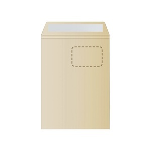 undefined, Briefumschlag für DIN A4, mit Fenster, VE 250 Stk, braun, 