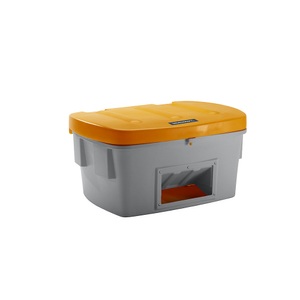 EUROKRAFT, EUROKRAFT Universal- und Streugutbehälter 550 l, mit Entnahmeöffnung Deckel orange, eurokraft pro Universal- und Streugutbehälter, mit Entnahmeöffnung, 550 l, Deckel orange
