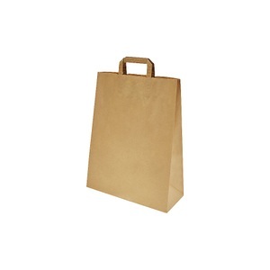 undefined, Papiertragetasche, Außen-LxB 420 x 140 mm, VE 250 Stk, braun, 80 g/m², ratioform Papiertragetasche, braun, LxBxH 320 x 140 x 420 mm, 80 g/m², VE 250 Stk, ab 10 VE
