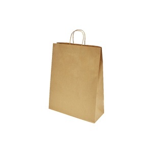 undefined, Papiertragetasche, Außen-LxB 420 x 140 mm, VE 150 Stk, braun, 100 g/m², ratioform Papiertragetasche Toptwist, klassisch, braun, LxBxH 320 x 140 x 420 mm, VE 150 Stk, ab 10 VE