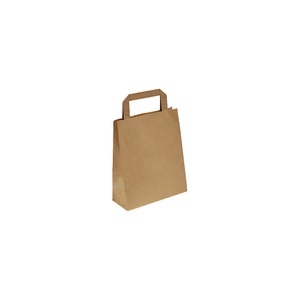 undefined, Papiertragetasche, Außen-LxB 220 x 80 mm, VE 500 Stk, braun, 70 g/m², ratioform Papiertragetasche, braun, LxBxH 180 x 80 x 220 mm, 70 g/m², VE 500 Stk, ab 10 VE
