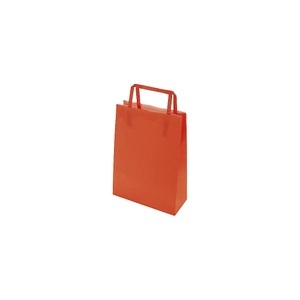 undefined, Papiertragetasche BASIC, Außen-LxB 250 x 80 mm, VE 500 Stk, orange, 80 g/m², ratioform Papiertragetasche BASIC, orange, LxBxH 180 x 80 x 250 mm, 80 g/m², VE 500 Stk, ab 10 VE