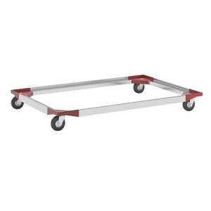 undefined, Fahrgestell, Kunststoffecken mit steckbaren Aluprofilen 1210 x 810 mm Vollgummiräder, ab 5 Stk, Aluminium-Fahrgestell, 1210 x 810 mm, Vollgummiräder, ab 5 Stk