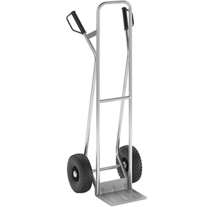 EUROKRAFT, EUROKRAFT Premium-Sackkarre aus Aluminium Modell L: für Großes und Sperriges mit komfortabler Luftbereifung, eurokraft pro Sackkarre aus Aluminium, Modell L: für Großes und Sperriges, mit komfortabler Luftbereifung