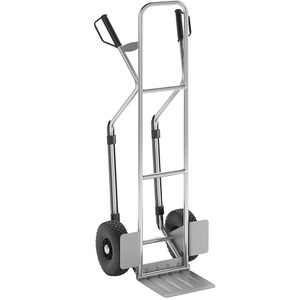 EUROKRAFT, EUROKRAFT Premium-Sackkarre aus Aluminium Modell XL: große und klappbare Schaufel mit praktischen Gleitkufen, eurokraft pro Sackkarre aus Aluminium, Modell XL: große und klappbare Schaufel, mit praktischen Gleitkufen
