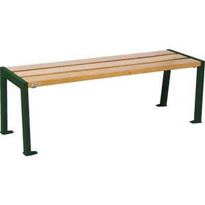 PROCITY, PROCITY Holzsitzbank SILAOS® ohne Rückenlehne, Höhe 437 mm, Länge 1200 mm, moosgrün, Eiche-Dekor hell, PROCITY Holzsitzbank SILAOS® ohne Rückenlehne, Höhe 437 mm, Länge 1200 mm, moosgrün, Eiche-Dekor hell