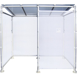 PROCITY, PROCITY Raucherunterstand ECO, mit Verkleidung, Breite 2506 mm, silber, PROCITY Raucherunterstand ECO, mit Verkleidung, Breite 2506 mm, silber