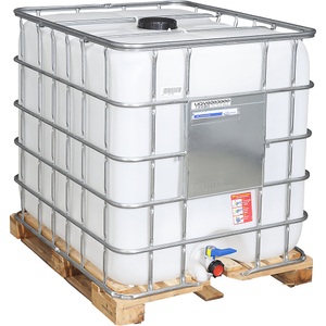 undefined, IBC-Container RECOBULK, auf Holzpalette, NW 150 / NW 50, IBC-Container RECOBULK, Volumen 1000 l, auf Holzpalette, NW Öffnung 150 mm / NW Auslauf 50 mm