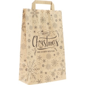 undefined, Weihnachts-Papiertragetasche Merry Christmas, VE 250 Stk, Innenmaße 220 x 110 x 360 mm, ratioform Weihnachts-Papiertragetasche Merry Christmas, VE 250 Stk, Innenmaße 220 x 110 x 360 mm, ab 5 VE