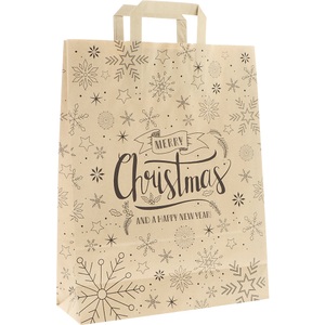 undefined, Weihnachts-Papiertragetasche Merry Christmas, VE 250 Stk, Innenmaße 320 x 110 x 400 mm, ratioform Weihnachts-Papiertragetasche Merry Christmas, VE 250 Stk, Innenmaße 320 x 110 x 400 mm, ab 5 VE