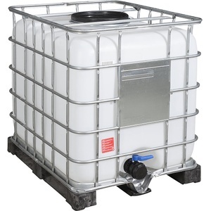 undefined, IBC-Container RECOBULK, auf PE-Palette, NW 400 / NW 80, IBC-Container RECOBULK, Volumen 1000 l, auf PE-Palette, NW Öffnung 400 mm / NW Auslauf 80 mm