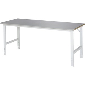 RAU, RAU Arbeitstisch, höhenverstellbar, 760 - 1080 mm, Edelstahl-Platte, BxT 2000 x 800 mm, RAU Arbeitstisch, höhenverstellbar, Höhe 760 - 1080 mm, Edelstahlplatte, BxT 2000 x 800 mm