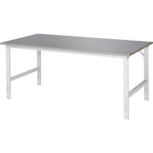 RAU, RAU Arbeitstisch, höhenverstellbar, 760 - 1080 mm, Edelstahl-Platte, BxT 2000 x 1000 mm, RAU Arbeitstisch, höhenverstellbar, Höhe 760 - 1080 mm, Edelstahlplatte, BxT 2000 x 1000 mm