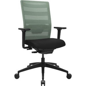 Topstar, Topstar Bürodrehstuhl AirWork, mit Armlehnen, Synchronmechanik, schwarz, mintgrün, Topstar Bürostuhl AirWork, mit Armlehnen, Auto-Synchronmechanik, Muldensitz, Netzrücken mit Lordosenstütze, mint/schwarz