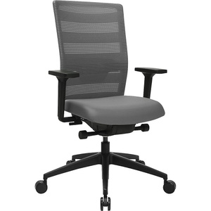 Topstar, Topstar Bürodrehstuhl SITNESS AirWork, mit Armlehnen, grau, Topstar Bürostuhl Sitness AirWork, mit Armlehnen, 3D-Auto-Synchronmechanik, Muldensitz, Netzrücken, grau/schwarz