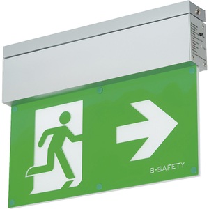 B-SAFETY, Not- und Sicherheitsleuchte L-LUX STANDARD, Decke, B-SAFETY BR 559 030 Fluchtweg-Notbeleuchtung Deckenaufbaumontage