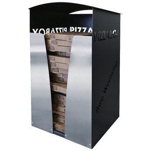undefined, Abfallsammler für Pizzakartons, HxBxT 1040 x 503 x 504 mm, Stahlblech, Abfallsammler für Pizzakartons, HxBxT 1040 x 503 x 504 mm, Stahlblech, ab 2 Stk