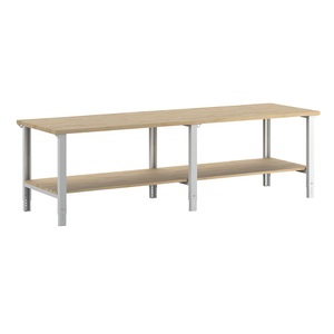 eurokraft pro, eurokraft pro Werkbank, Baukastensystem Serie 7, 1 Ablageboden, BxT 3000 x 900 mm, eurokraft pro Werkbank, Baukastensystem Serie 7000, 1 Ablageboden, BxT 3000 x 900 mm