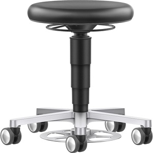 bimos, bimos Labor-Hocker, mit Rollen, Gasfeder mit Ring- und Fußauslösung, Farbring grau, bimos Labor-Sitzmobil mit Flexstütze, mit Rollen, höhenverstellbar, Farbring grau