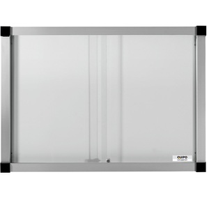 QUIPO, QUIPO Schaukasten, Schiebetüren 8 (2 x 4) DIN-A4-Blätter Metall-Rückwand, eurokraft pro Schaukasten, Schiebetüren, 8 (2 x 4) DIN-A4-Blätter, Metall-Rückwand