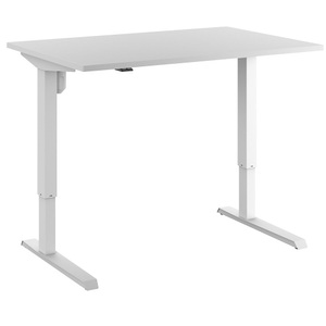 undefined, Schreibtisch Venla, elektrische Höhenverstellung, gerade, BxT 1200 x 800 mm, lichtgrau/weiß, eurokraft basic Schreibtisch Venla, elektrisch höhenverstellbar, gerade, BxT 1200 x 800 mm, lichtgrau/weiß