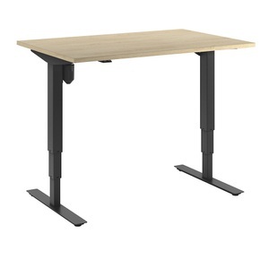 undefined, Fass-Heizplatte, für 200 - 220-l-Fässer, max. 120 °C, 900 W, digital, Schreibtisch Atlanta, elektrisch höhenverstellbar, gerade, BxT 1200 x 800 mm, Eiche/schwarz