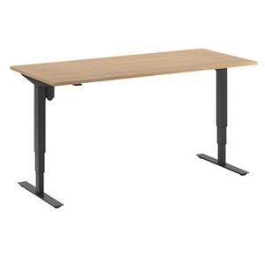 undefined, Schreibtisch Atlanta, elektrische Höhenverstellung, gerade, BxT 1800 x 800 mm, Buche/schwarz, Schreibtisch Atlanta, elektrisch höhenverstellbar, gerade, BxT 1800 x 800 mm, Buche/schwarz
