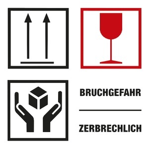 undefined, Warnetiketten, Aufdruck Bruchgefahr/Zerbrechlich, VE 1000 Stk, LxB 100 x 100 mm, ratioform Warnetiketten, Aufdruck Bruchgefahr/Zerbrechlich, VE 1000 Stk, LxB 100 x 100 mm, ab 10 VE