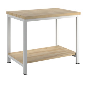 eurokraft pro, eurokraft pro Werkbank, Gestellbauweise, 1 Ablageboden, BxT 1000 x 700 mm, eurokraft pro Werkbank, Gestellbauweise Serie 8000, 1 Ablageboden, BxT 1000 x 700 mm