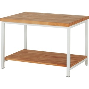 eurokraft pro, eurokraft pro Werkbank, Gestellbauweise, 1 Ablageboden, BxT 1250 x 900 mm, eurokraft pro Werkbank, Gestellbauweise Serie 8000, 1 Ablageboden, BxT 1250 x 900 mm