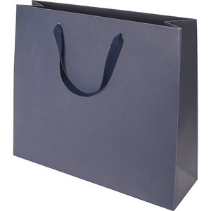 undefined, Papiertragetasche Style UNI, dunkelblau, VE 100 Stk, LxBxH 370 x 420 x 130 mm, ratioform Papiertragetasche Style UNI, dunkelblau, LxBxH 370 x 420 x 130 mm, VE 100 Stk, ab 10 VE