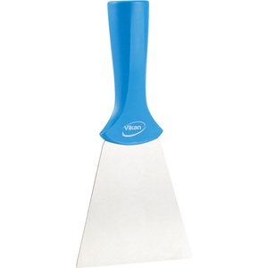 Vikan, Vikan Schaber, Stielmodell, mit Edelstahlblatt, VE 10 Stk, blau, Vikan Schaber, Stielmodell, mit Edelstahlblatt, VE 10 Stk, blau