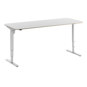 undefined, Schreibtisch Atlanta Trend, elektrisch höhenverstellbar, gerade, abgerundete Ecken, BxT 2000 x 800 mm, weiß/weiß, Schreibtisch Atlanta Trend, elektrisch höhenverstellbar, gerade, abgerundete Ecken, BxT 2000 x 800 mm, weiß/weiß