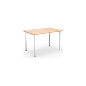 undefined, Mehrzwecktisch DUO-C, gerade Platte, BxT 1200 x 800 mm, Birke, weiß, Mehrzwecktisch DUO-C, gerade Platte, BxT 1200 x 800 mm, Birke, weiß