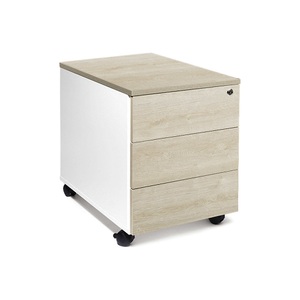 undefined, Rollcontainer Portland, HxBxT 550 x 420 x 600 mm, weiß gebürstet / Eiche, Rollcontainer Portland, HxBxT 550 x 420 x 600 mm, weiß gebürstet / Eiche
