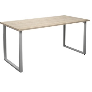 undefined, Mehrzwecktisch DUO-O, gerade Platte, BxT 1600 x 800 mm, Eiche, silber, Mehrzwecktisch DUO-O, gerade Platte, BxT 1600 x 800 mm, Eiche, silber