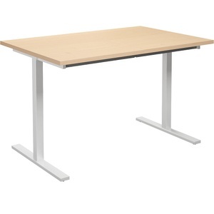 undefined, Mehrzwecktisch DUO-T, gerade Platte, BxT 1200 x 800 mm, Birke, weiß, Mehrzwecktisch DUO-T, gerade Platte, BxT 1200 x 800 mm, Birke, weiß