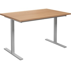 undefined, Mehrzwecktisch DUO-T, gerade Platte, BxT 1200 x 800 mm, Buche, silber, Mehrzwecktisch DUO-T, gerade Platte, BxT 1200 x 800 mm, Buche, silber