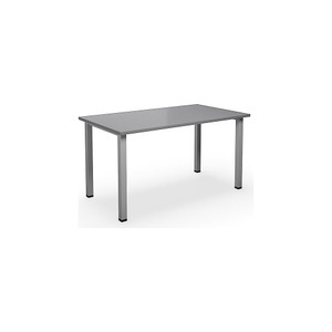 undefined, Mehrzwecktisch DUO-U, gerade Platte, BxT 1400 x 800 mm, lichtgrau, silber, Mehrzwecktisch DUO-U, gerade Platte, BxT 1400 x 800 mm, lichtgrau, silber