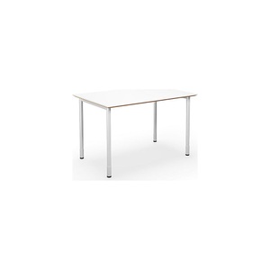 Mehrzwecktisch DUO-C Trend, gerade Platte, BxT 1200 x 800 mm, weiß, weiß