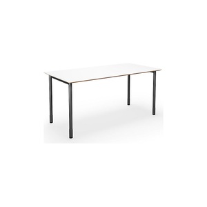 Mehrzwecktisch DUO-C Trend, gerade Platte, BxT 1400 x 800 mm, weiß, schwarz