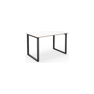 Mehrzwecktisch DUO-O Trend, gerade Platte, BxT 1200 x 800 mm, weiß, schwarz