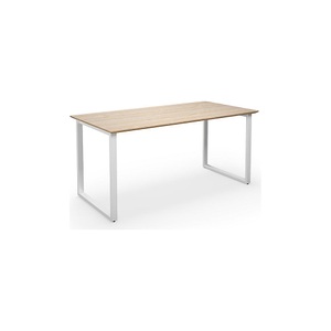 Mehrzwecktisch DUO-O Trend, gerade Platte, BxT 1400 x 800 mm, Eiche, weiß
