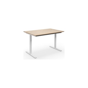 Mehrzwecktisch DUO-T Trend, gerade Platte, BxT 1200 x 800 mm, Eiche, weiß