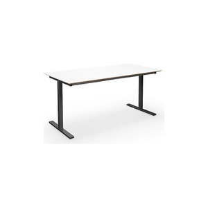Mehrzwecktisch DUO-T Trend, gerade Platte, BxT 1600 x 800 mm, weiß, schwarz