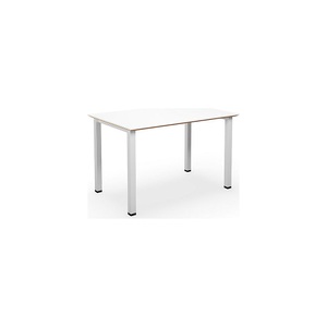Mehrzwecktisch DUO-U Trend, gerade Platte, BxT 1200 x 800 mm, weiß, weiß